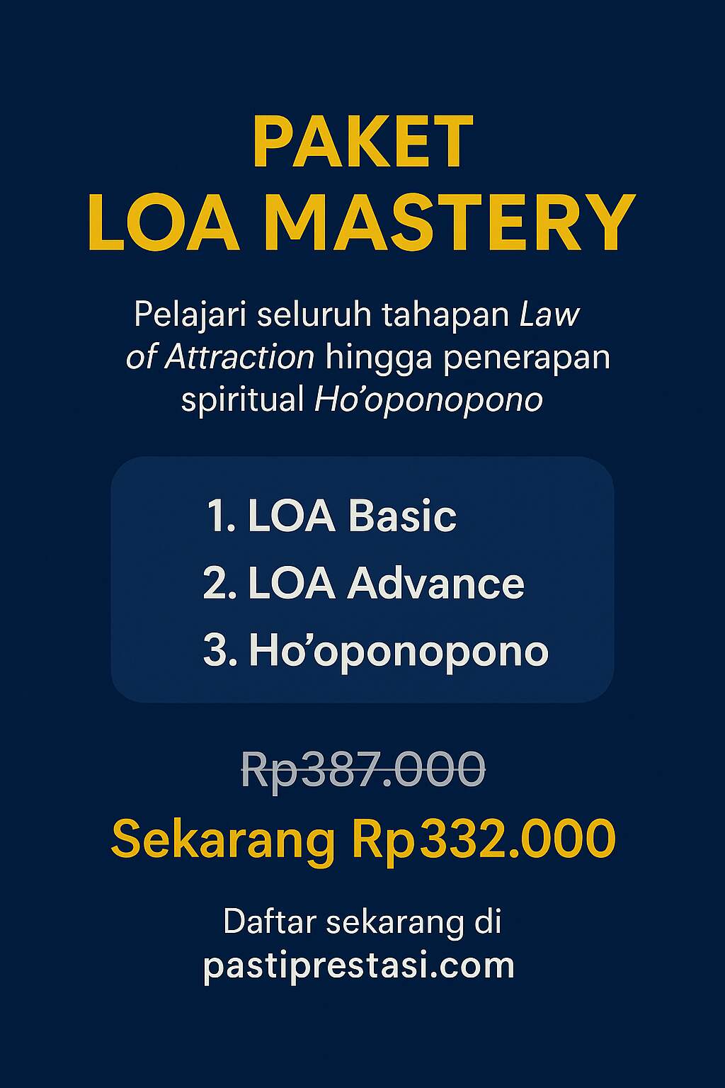 Paket Hemat : LOA Mastery